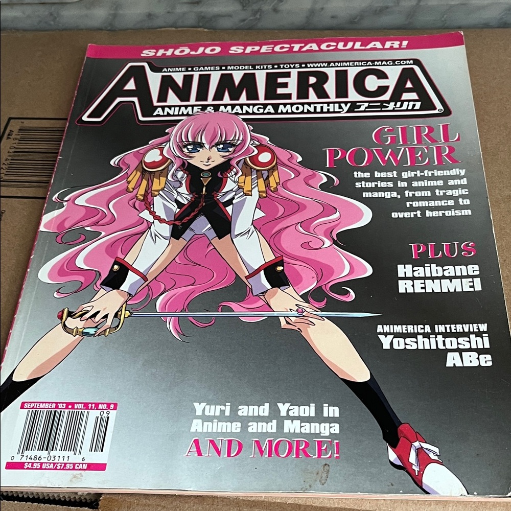 Animerica Magazine - Pink & Black Cover - 'Girl Power'